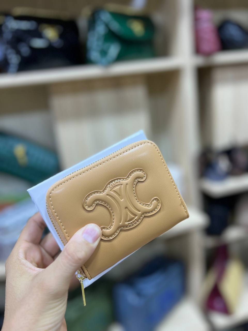 Celine Triomphe leather